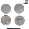 KANGWFAN Piedini in gomma per laptop, 8,5 mm, rotondi, antiscivolo, pezzi di ricambio