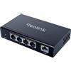 Reolink Switch PoE a 4 Porte PoE e 1 Porta Gigabit, Fino a 30W per Porta, Adattatore da 65W Incluso, Riavvio Automatico, Modalità Estensione, Distribuzione Potenza, Standard IEEE 802.3af/at, RLA-PS1E