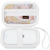 Canboc Custodia Canboc per Canon Ivy 2 1 CLIQ+2 CLIQ 2 Mini stampante fotografica, Ivy 2 Wireless Bluetooth Instant Camera Printer Bag, tasca in rete per carta fotografica, cavo, bianco (solo custodia)