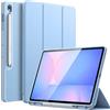 JETech Custodia per Samsung Galaxy Tab S10 FE Plus/S10 FE+ 13,1 Pollici con Porta S Pen, Morbido TPU Trifold Supporto Protettiva Tablet Cover, Supporta S Pen di Ricarica (Blu)