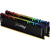 Kingston FURY Renegade RGB 16GB (2x8GB) 3600MHz DDR4 CL16 Memoria Gaming Kit per Computer Fissi Kit da 2, KF436C16RBAK2/16