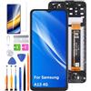 HLYGZX Display Schermo per Samsung A13 4G A135F A135F/DS A135M con Cornice | con kit di riparazione，PLS LCD，HD Display，Sostituire lo schermo,per Modello:A135U A135U1