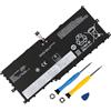 K KYUER L17C4P71 Batteria per Lenovo ThinkPad X1 Yoga 3rd Gen 2018 20LD 20LE 20LF L17M4P73 L17M4P71 01AV474 01AV475 01AV499 SB10K97624 SB10K97638 SB10K97623 02DL003 Notebook Battery 54Wh 3420mAh
