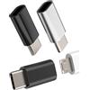 Kefiany Adattatore Micro USB A USB C Maschio(Set di 3) per IPhone 16 15 Pro Max Compatibile Con Samsung Per IPad Per Apple Tipo C Connettore Cavo Convertitore MicroUSB Femmina Adattatori Compatto Tablet