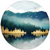 ELLENNE Tappetino Mousepad Rotondo 20cm con Cuciture - Colore|21