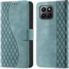 CaseGla Cover per Honor 400 Lite 4G/5G custodia portafoglio Verde nebbia | Blocco RFID, 3 scomparti carte, 1 tasca banconote, Chiusura magnetica, Supporto, Pelle PU flip cover per Honor 400 Lite
