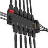 Jectse Hub ARGB e PWM, Hub Ventola PWM a 5 Porte 5 V 3 Pin ARGB e 6 Porte 12 V 4 Pin PWM per Illuminazione RGB Indirizzabile, Alimentatore SATA 12 V 4 Pin, Splitter PCB per Ventola di