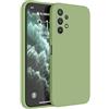 HAFFAN Custodia in Silicone TPU Compatibile con Samsung Galaxy A13 4G (6.6 inches), Cover Case Protettiva per Cellulare - Verde Matcha