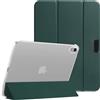 HGWALP Custodia trasparente per iPad (A16) 11a generazione 11 2025/iPad 10a generazione 10.9 2022, Cover del supporto con retro traslucido duro, sonno automatico/sveglia&Titolare dello stilo-Menta