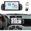 JAWSEU Android 15 4GB+64GB Autoradio per FIAT Panda 2013-2020 7 Pollici Schermo Tattile Supporto Wireless Carplay Android Auto GPS Navigatore WiFi 5G Bluetooth 5.0 HiFi FM