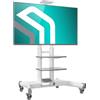 ONKRON Supporto TV da Pavimento 40-70, Carico totale 60,5 kg, VESA 100x100-600x400, Carrello per Schermo Regolabile, Porta Televisore Mobile, Porta TV da Terra Professionale, Bianco TS1552-W