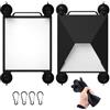 Buithafu Starlink Mini supporto per auto - Kit di montaggio a ventosa per tetto/finestre | Massima potenza di aspirazione (15 kg) | Silicone ammortizzante | Include 4 moschettoni e custodia protettiva