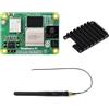 Waveshare CM5 Waveshare Pi Compute Module 5 CM5104032 (WiFi, 4GB RAM, 32GB Flash eMMC), Raspberry Pi Computing Module Core Board, Include Antenna e Heatsink (3 Pezzi)
