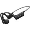 DOOGEEEco Bone Beat Run Cuffie Conduzione Ossea, Auricolari Sport Bluetooth Impermeabili IP66 Senza Tappi, 10h Autonomia Ricarica Rapida Doppia EQ Orecchie Aperte per Corsa Ciclismo Palestra - Nero