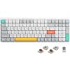 nuphy Air96 v2 Tastiera Meccanica QMK/VIA, 96% Tastiera wireless a basso profilo, Bluetooth 5.1, 2.4GHz e connessione cablata, compatibile con sistemi Windows e Mac - Ionic White Switch Brown