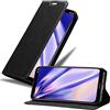 Cadorabo Custodia Libro per Nokia 8.1 2018 in NERO DI NOTTE - con Vani di Carte, Funzione Stand e Chiusura Magnetica - Portafoglio Cover Case Wallet Book Etui Protezione