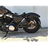 ORLETANOS Medusa Black Sporty Borsa laterale sinistra compatibile con Sportster Harley Davidson Forty Eight XL Roadster 1200 883 Iron dal 2004 in poi, borsa per sella in pelle nera