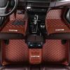Romanbin Tappetini Auto Su Misura Pelle PU Nero Antiscivolo, Marrone | Su misura per oltre il 98% dei modelli. Pelle PU ecologica, impermeabile e senza odori. Inserisci modello dopo l'acquisto!