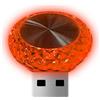 Generic Luce LED per interni auto, mini lampada d'atmosfera USB, decorazione notturna colorata, accessori per illuminazione ambientale, luce LED portatile per decorazione interna del veicolo, illuminazione