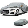 Kayme Telo Copriauto Resistente, Impermeabile e Traspirante, Adatto per Audi TT, TTS e TTRS Coupé e Roadster, Telo Copriauto Pieghevole per Garage, Protezione Completa da Sole e Polvere.