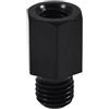 2EXTREME Adattatore per specchietto retrovisore 2EXTREME da M8 a M10 con filettatura destra, nero, compatibile con scooter, ciclomotori e universale.