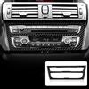 KUNGKIC Reale Fibra di Carbonio Aria Condizionata CD Console Pannello Copertura Trim per BMW F20 F21 Serie 1 Accessori