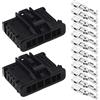 eMagTech Set di 2 connettori di riparazione per lampade posteriori con terminali compatibili con Peugeot compatibile con Citroen Automotive portalampada 12V
