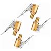 YUEMING 4 Pezzi Connettore Valvola Mandrini Pneumatica Universale, 8mm Air Chuck Pneumatico Pompa da Auto Ugello Filettato a Clip per Gonfiatori Pompa d'Aria Compressore Macchina