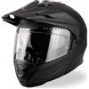 VINZ Prado Casco Enduro con Visiera Parasole Integrata | Casco Modulare Omologato ECE 22.06 | Casco Moto Integrale Cross | Taglie XS-XXL - Nero Opaco