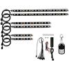 Riloer Lampada a Striscia Neon a LED per Moto, telecomando RGB sotto luci Luminose, striscia luminosa decorativa a LED 5050SMD