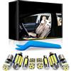MAIKHA Kit lampadine LED per interni 9 pezzi, sostituzione per Renault Captur 2013 2014 2015 2016 2017 2018 2019 2020 2021 2022