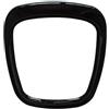 TOWBEBER For Audi A4 B6 B7 B8 A6 C6 A5 Q7 Q5 A3 8P S3 Volante for auto Pannello centrale Logo Telaio Volante Adesivo decorativo(Style 2 Black)