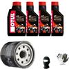 farbrothersonline TAGLIANDO-MANUTENZIONE COMPLETO MOTORE MOTO CAMBIO OLIO LUBRIFICANTE 7100 10W40 4 TEMPI CON TECNOLOGIA 100% SINTETICO + FILTRO MOTORE FAI DA TE COMPATIBILE CON MV AGUSTA RIVALE 800 EAS ABS