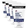 Neutrogena Formula Norvegese Crema Mani Concentrata Profumata, 4 x 50 ml | Riparatrice e idratante 24h, Sollievo immediato, Per pelle secca e screpolata, Con Glicerina e Vitamina E, Piacevole profumo