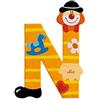 Sevi 81750 - Lettera N Clown, Colori Assortiti