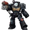 JOYTOY Warhammer 40K Black Templars Terminator 2 con Pugno del Potere e Fucile Tempesta 1/18 Action Figure, Modello da Collezione e Esposizione