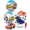 5 Surprise ZURU Make-A-Racer, SPACCHETTA e TROVA un'auto da corsa giocattolo, gioco slime e molto altro (2 Capsule)