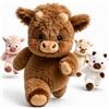 Generico 45/60cm Mucca Peluche Che Corre - Orsetto Che Corre Morbido e Resistente, Il Running Plushie per Bambini, Running Peluche per Decorazione Cameretta e Compagno di Nanna (1, Marrone, 60cm)