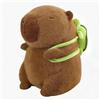 CUEMOON Capybara Peluche, 23cm Simulazione Capibara con Zaino Tartaruga, nimali di Peluche Realistici Capibara