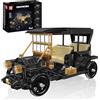 Mould King 10261 Vintage Car Model Kit for Adults, Creator Expert Retro Automotive Engineering Construction Set, Collectible Antique Roadster Office Desktop Exhibition Display (1290 Pieces)