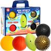 GERARDO'S set di palloni con 5 diversi palloni: pallone da massaggio, mini pallone basket, mini pallone calcio, pallone da rugby e pallavolo. Mini palline da gioco senza BPA e ftalati. Prodotto in UE