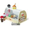 Melissa & Doug Wooden Scoop and Serve Ice Cream Counter (28 pcs) - Play Food and Accessories
