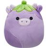 Squishmallows Originale mucca di melanzana Frederick da 19 cm, grazioso peluche da collezione, per bambini, peluche carino, adatto per ragazze e ragazzi dai 3 anni