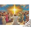 FNECEFBOZVCo Luce Religiosa Puzzle per Adulti Puzzle 1000 Pezzi Folla in Preghiera Puzzle per Famiglia Casa Relax Regalo 70x50cm/1000pcs