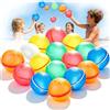 Funnity Gavettoni riutilizzabili magnetici, palloncini acqua in silicone autosigillanti, confezione 16 pezzi per feste estive, giardino, spiaggia e piscina