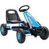 AIYAPLAY Gokart, auto a pedale con freno a mano, sedile regolabile, marcia avanti e indietro, pedale, veicolo per bambini con pneumatici EVA, frizione manuale, veicolo a pedale per bambini 3-8 anni