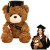 Nzkeuf Orsacchiotto per la Laurea, 23 cm Orsacchiotto Peluche, Regali Laurea, Diploma e Cappello di Dottore, per Scuola Laurea Decoro, Regali di Laurea per Studenti