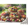 FVMLKDJZBQWP Cesto di Frutta Raccolta Puzzle 1000 Pezzi Carta per Adulti Stile Campagna Relax Focus Decorazione Famiglia Regalo Festivo 38x26cm/1000pcs