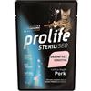 Generico PRO-LIFE Gatto Sterilised Grain Free Adult Pork | alimento umido completo per il gatto sensibile e/o sterilizzato, prodotto senza glutine, 12 bustine da 85 grammi l'una.