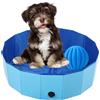 Mikiuly Piscina per Cani, Piscina per Cani Pieghevole, Portatile Vasca da Bagno per Animali, Piscina per Bambini Pieghevole, Vasca da Bagno per Cani, per Animali Domestici, Bambini, 50 x 10cm, Blu